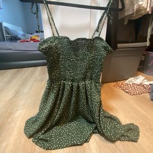 Green Polka Dots Dress